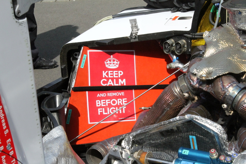 A helpful reminder on some parts that come off to run the 919 Hybrid Evo.